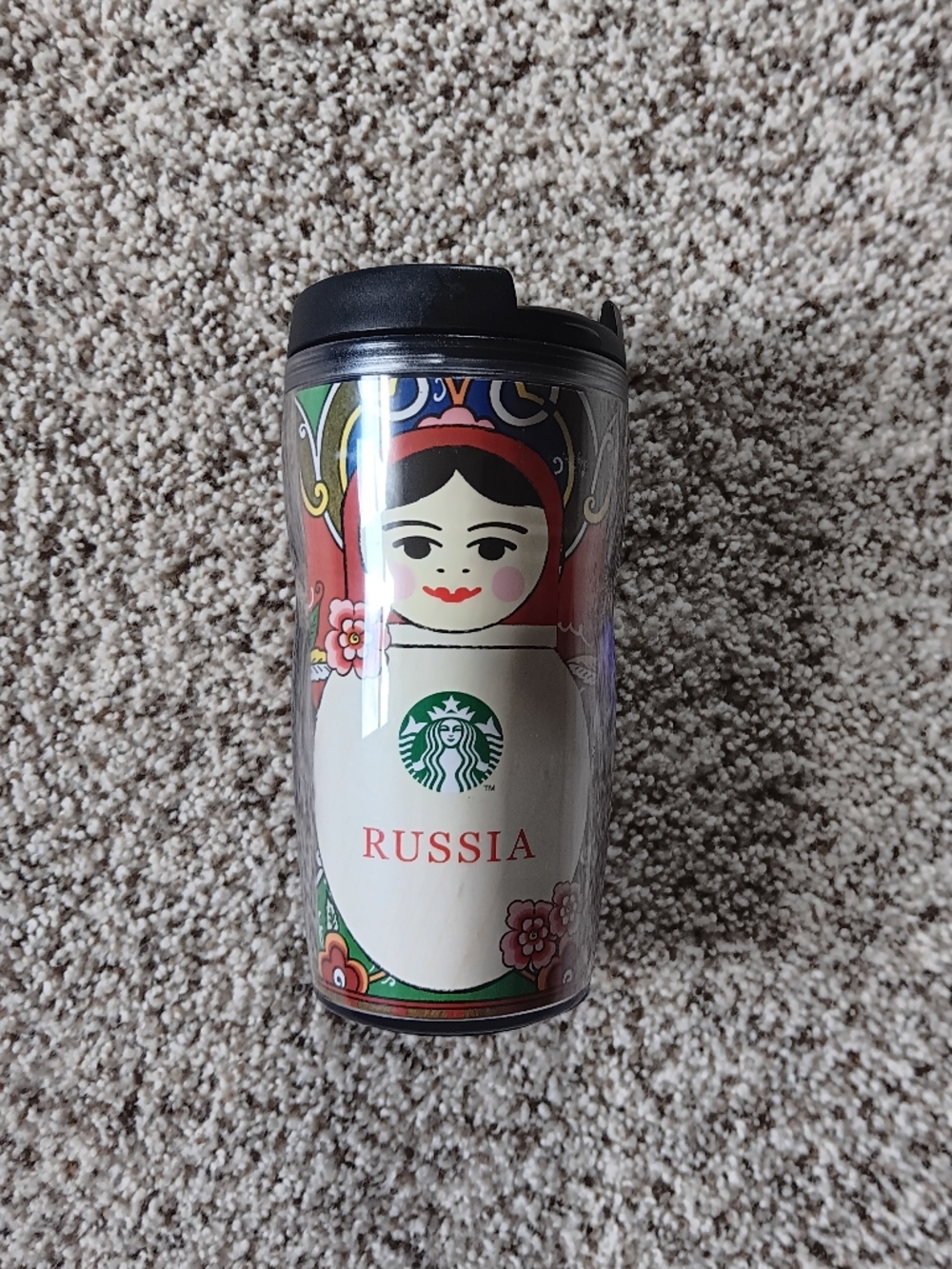 Starbucks Russia Nesting Doll Matryoshka Collectors Tumbler Cup 12 Oz
